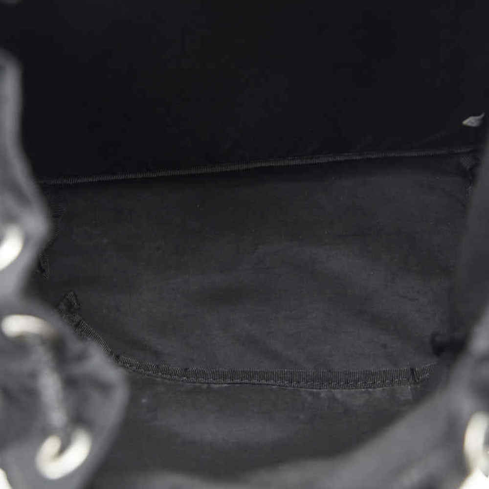 Prada Black Backpack Triangle Nylon Rucksack Plate - image 7